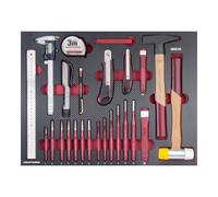 Kraftwerk Kraftwerk Ensemble d'outils de frappe/mesure/coupe, 41 pièces Quantité:1