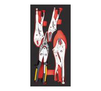 Kraftwerk Tools 105.401.023 Pince de serrage / cisaille à tôle 4 pièces. Inlay 20x40