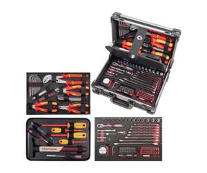 Kraftwerk Kraftwerk Mallette à outils en aluminium Profi VDE 123 pièces Quantité:1