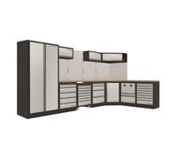 Kraftwerk Kraftwerk Mobilio 7er combi, 1x armoire haute, chariot d'atelier, armoire d'angle, 3964P Quantité:1