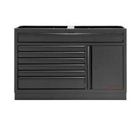 Kraftwerk Kraftwerk MOBILIO Armoire à tiroirs 1360 mm 7 tiroirs 1 porte BLK Quantité:1