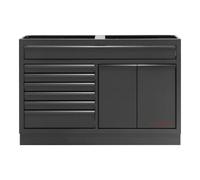 Kraftwerk Kraftwerk MOBILIO Armoire à tiroirs 1360 mm 7 tiroirs 2 extensions BLK Quantité:1