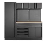 Kraftwerk Kraftwerk MOBILIO BLK 2 pcs combiné large, panneau perforé, hêtre Quantité:1