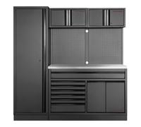 Kraftwerk Kraftwerk MOBILIO BLK 2 pièces combinées larges, panneau perforé, acier inoxydable Quantité:1