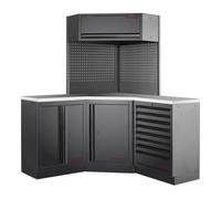 Kraftwerk Kraftwerk Mobilio élément d'angle 3 places, acier inoxydable Quantité:1