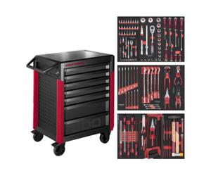 Kraftwerk Kraftwerk PRO LINE Chariot d'atelier PT800 avec 7 tiroirs 143 pcs. Quantité:1