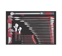 Kraftwerk Kraftwerk PRO LINE Clé à fourche EVA, Jeu de couple 60x40 44 pièces. Quantité:1