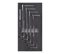 Kraftwerk Kraftwerk T-Griff clé hexagonale intérieure 9 pièces 20x40 insert Quantité:1