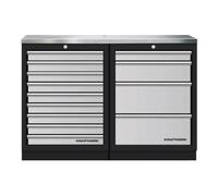 Kraftwerk Tools 3964K-940IX Mobilio 2 combi, inox, 4 et 9 tiroirs