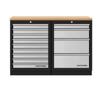Kraftwerk Mobilier d'atelier Mobilio 2 éléments Kraftwerk, contreplaqué hêtre, 4 et 9 tiroirs Quantité:1