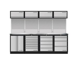 Kraftwerk Mobilier d'atelier Mobilio 4 éléments Kraftwerk, 4x unité murale, paroi perforée, acier inoxydable Quantité:1