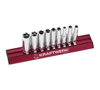 Kraftwerk Tools 101599 Jeu 9 douilles longues pouce MAGALU 1/4"