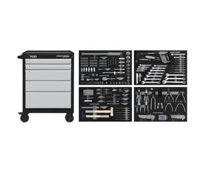 Kraftwerk Tools 102.105.203 LT LINE Servante d'atelier LT700, 5 tiroirs, 337-pcs.