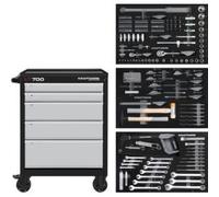 Kraftwerk Tools 102.105.204 LT LINE servante d'atelier LT700, 5 tiroirs, 259 pcs.