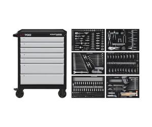 Kraftwerk Tools 102.107.204 LT LINE Servante d'atelier LT700, 7 tiroirs, 301-pcs.