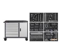 Kraftwerk Kraftwerk Chariot d'atelier BT1100, 7 tiroirs, 300 pièces. Quantité:1