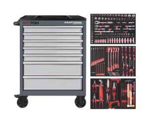 Kraftwerk Tools 102.381.517 Servante d'atelier BT700 7 tiroirs 189 pcs.