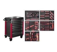 Kraftwerk Kraftwerk Servantes d'atelier PRO LINE PT800 7 tiroirs 283 pcs. Quantité:1