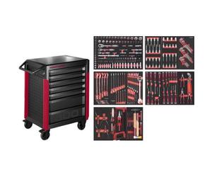 Kraftwerk Tools 102.417.009 PRO LINE Servante d'atelier PT800 7 tiroirs 283 pcs.