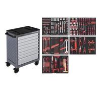 Kraftwerk Tools 102.470.509 Servante d'atelier BT700 8 tiroirs 236 pcs.
