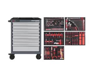 Kraftwerk Tools 102.470.515 Servante d'atelier BT700 8 tiroirs 242 pcs.