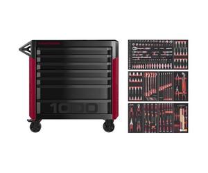 Kraftwerk Tools 102.517.005 PRO LINE Servante d'atelier PT1000 7 tiroirs 221 pcs.