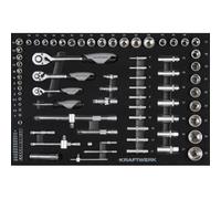 Kraftwerk Tools 105.102.011 Insert de douilles 1/4"+3/8"+1/2" 86-pcs.