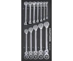 Kraftwerk Tools 105.301.031 Jeu de cliquets combinÃ©s 12 piÃšces. Inlay 20x40