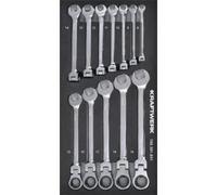 Kraftwerk Tools 105.301.031 Jeu de cliquets combinés 12 pièces. Inlay 20x40