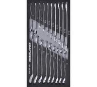 Kraftwerk Tools 105.301.033 Jeu de clÃ©s Ã cliquet et de clÃ©s Ã molette 19 pz Inlay 20x40