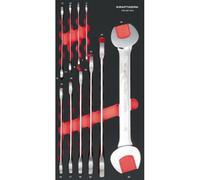 Kraftwerk Tools 105.401.034 PRO LINE EVA3 ClÃ©s Ã fourche double 20x40 10 pces.