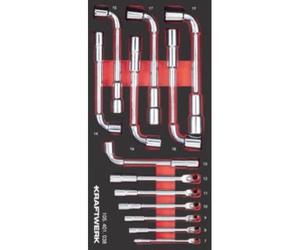Kraftwerk Tools 105.401.038 PRO LINE EVA3 ClÃ© Ã pipe 7-19 mm 20x40 13 pces.