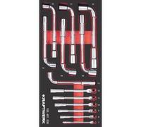Kraftwerk Tools 105.401.038 PRO LINE EVA3 Clé à pipe 7-19 mm 20x40 13 pces.