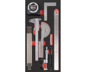 Kraftwerk Tools 105.401.046 PRO LINE EVA insert d'outils de mesure, 20x40 cm, 9 pcs.