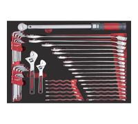Kraftwerk Tools 105.502.028 PRO LINE EVA ClÃ©s mixtes, clÃ©s dynamomÃ©triques 60x40 44 pcs.