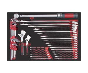 Kraftwerk Tools 105.502.028 PRO LINE EVA ClÃ©s mixtes, clÃ©s dynamomÃ©triques 60x40 44 pcs.