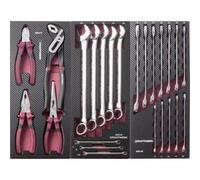 Kraftwerk Tools 105.515.002 Assortiment d'outils, EVA, clés mixtes et pinces, 24 pcs