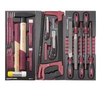 Kraftwerk Tools 105.515.003 Assortiment d'outils, frappe et de coupe avec limes, 40 pcs