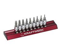 Kraftwerk Tools 115399 Jeu de 9 douilles-embouts RÃ©si-TX 5 pans