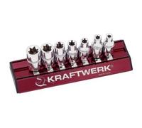 Kraftwerk Tools 120099 Jeu de 7 douilles TX ext. MAGALU 1/4"