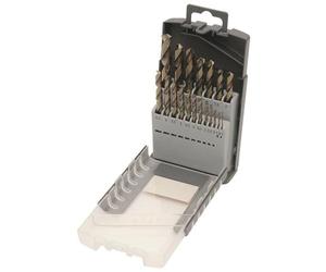 Kraftwerk Tools 13904 19-pcs. Jeu de forets hÃ©licoÃ¯daux HSSE-Co 5 Ã 1-10/0.5 mm