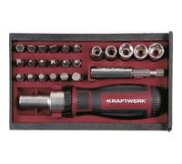 Kraftwerk Tools 306.378.003 Bit Box tournevis à cliquet 1/4", 25 pcs.