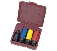 Kraftwerk Tools 3083 Jeu 4 douilles impact 1/2" p. jantes alu