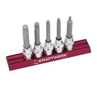Kraftwerk Tools 338099 Jeu 5 douilles-embouts XZN l.MAGALU 1/2"