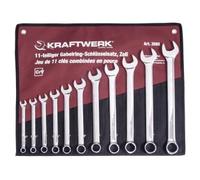 Kraftwerk Tools 3585R Jeu 11 clés comb. pol. miroir en trousse
