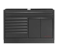 Kraftwerk Tools 3964-03-W-BLK MOBILIO Armoire à tiroirs 1360 mm 7 tiroirs 2 porte BLK