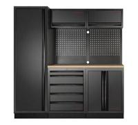 Kraftwerk Tools 3964A-BLK Mobilier d'atelier 3 éléments MOBILIO BLK Hêtre