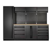 Kraftwerk Tools 3964B-BLK Mobilier d'atelier 4 éléments, 1-porte, MOBILIO Hêtre BLK
