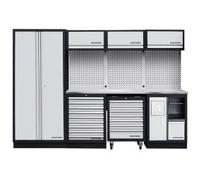 Kraftwerk Tools 3964DIX Mobilier d'atelier 4 éléments MOBILIO Acier inoxidable