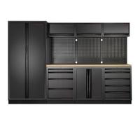 Kraftwerk Tools 3964G-BLK Mobilier d'atelier 4 éléments, 2-porte MOBILIO Hêtre BLK